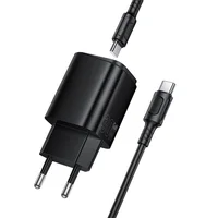 СЗУ Borofone BAS85A Star PD30W+QC3.0 (1USB-A/1C) + кабель Type-C to Type-C Black