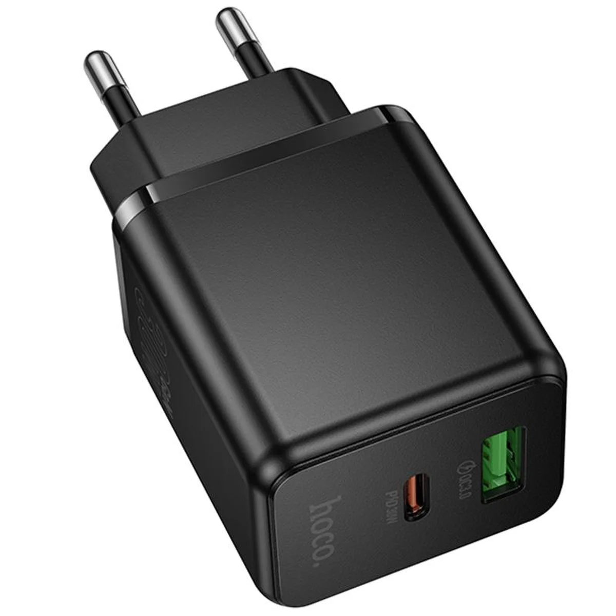 СЗУ Hoco C157A Smart PD30W+QC3.0 (1USB-A/1C) Black