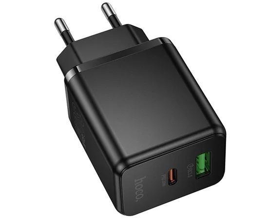СЗУ Hoco C157A Smart PD30W+QC3.0 (1USB-A/1C) Black