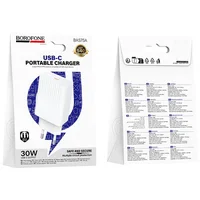 СЗУ Borofone BAS75A Source PD30W (1USB-C) White