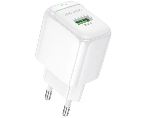 СЗУ Borofone BAS42A Potential QC3.0 (1USB-A) White