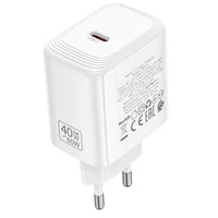 СЗУ Borofone BN33 Fuente PD40W (1USB-C) White