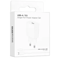 СЗУ Borofone BA110A Lemi 7.5W (1USB-A) + кабель USB to MicroUSB White