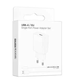 СЗУ Borofone BA110A Lemi 7.5W (1USB-A) + кабель USB to MicroUSB White