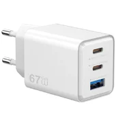СЗУ WIWU G026 Cube PD67W+QC3.0 GaN (1USB-A/2C) White