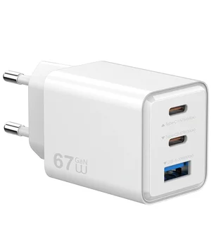 СЗУ WIWU G026 Cube PD67W+QC3.0 GaN (1USB-A/2C) White