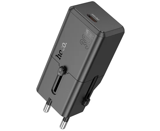 СЗУ Hoco AC25 Mini PD30W (1USB-C) universal travel charger Black