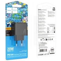 СЗУ Hoco CS16A Wish PD20W (1USB-C/1L) Black