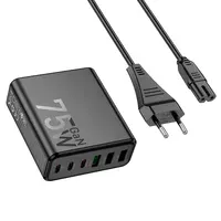 СЗУ Hoco C133A Earl 6-port PD75W (3C3A) Black