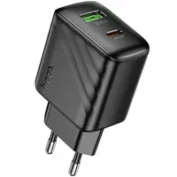 СЗУ Hoco CS25A Rico PD20W+QC3.0 (1USB-A/1C) Black