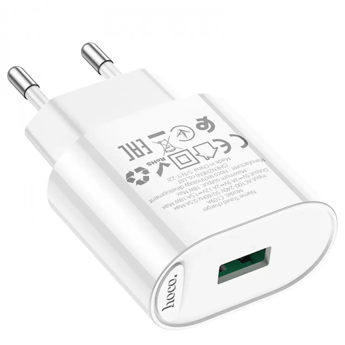 СЗУ HOCO C109A Fighter QC3.0 White
