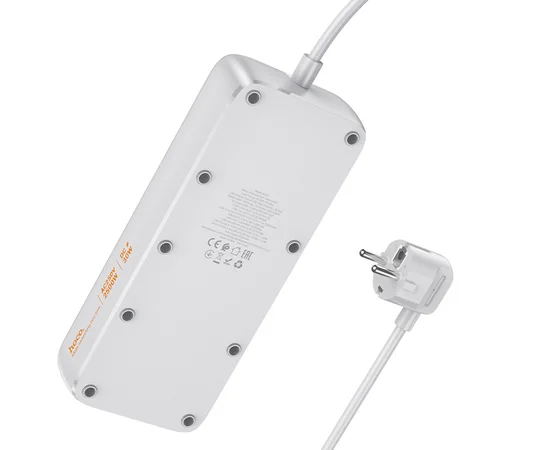 Удлинитель Hoco AC22 Sunlight (PD30W/1C/3A/4xSocket) (1.5m) White
