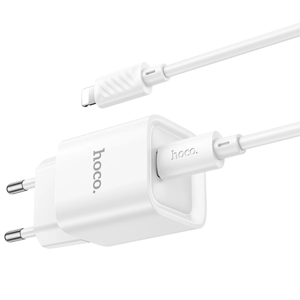 СЗУ Hoco C146A Charm PD20W (1USB-C) + кабель Type-C to Lightning White