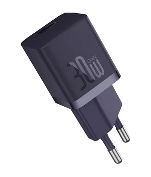 СЗУ Baseus GaN5 Fast Charger (mini) 30W (1USB-C) + кабель Type-C to Type-C (P10110902) Midnight Purple