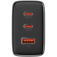 СЗУ Baseus Cube Pro Fast Charger PD65W (1USB-A/2C) (P10111404) Cluster Black