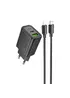 СЗУ Hoco N63 Gentle PD30W+QC3.0 (1USB-A/1C) + кабель Type-C to Lightning Black