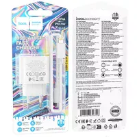 СЗУ Hoco C109A Fighter PD20W (1USB-C) + кабель Type-C to Lightning White