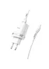 СЗУ Hoco C12Q Smart QC3.0 3A (1USB-A) + кабель USB to MicroUSB Белый