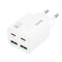 СЗУ Hoco N55 Fundador PD20W four-port (2USB-A/2C) White
