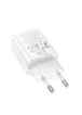 СЗУ Hoco N61 Gentle PD20W+QC3.0 (1USB-A/1C) White