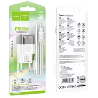 СЗУ Hoco C125A Transparent 1C PD20W + Type-C to Lightning Transparent black