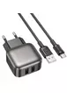 СЗУ Borofone BAS51A Absolute (2USB-A) + Type-C Black