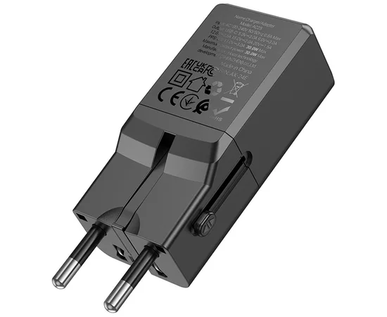 СЗУ Hoco AC25 Mini PD30W (1USB-C) universal travel charger Black