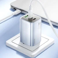 СЗУ Hoco N49 Glorious PD65W (1USB-A/2C) + кабель Type-C to Type-C Blue