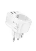 СЗУ Hoco AC26 Changer Outlet Extender 20W (2USB-A/1C/1Socket) White