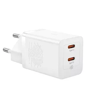 СЗУ Baseus GaN5 Pro OS + Type-C to Type-C 40W (CCGP18010) White