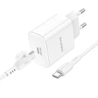 СЗУ Borofone BA81A PD20W (1USB-C) + Type-C to Type-C White