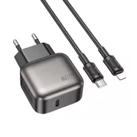 СЗУ Borofone BAS53A Absolute PD20W (1USB-C) + кабель Type-C to Lightning Black