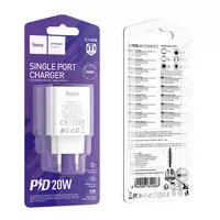 СЗУ Hoco C143A Benefit PD20W (1USB-C) White