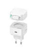 СЗУ Usams US-CC209 GaN With Lightning Magnetic Retractable Cable Module XMF Ser. 35W (2USB-C) White