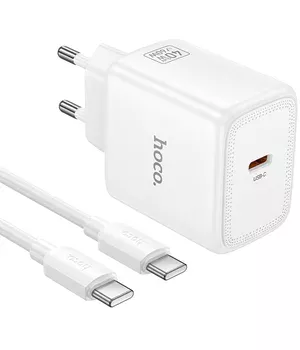 СЗУ Hoco N83 Profit PD40W (1USB-C) + кабель Type-C to Type-C White
