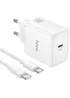 СЗУ Hoco N83 Profit PD40W (1USB-C) + кабель Type-C to Type-C White