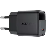 СЗУ Acefast A113 PD20W GaN (1USB-C) + кабель Type-C to Type-C Black
