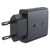 СЗУ Acefast A69 PD30W GaN (USB-C+USB-A) Black