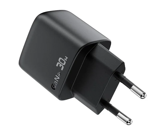 СЗУ Acefast A115 PD30W GaN (1USB-C) + кабель Type-C to Type-C Black