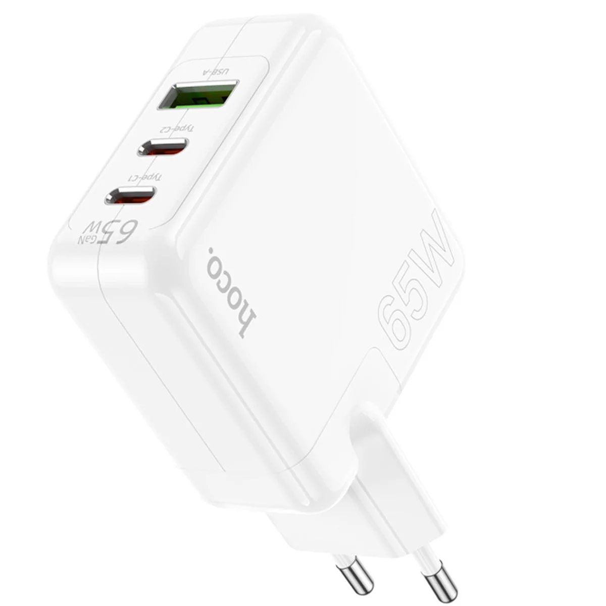 СЗУ Hoco C115A Header PD65W (2C1A) White