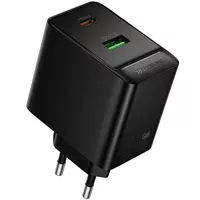 СЗУ Borofone BAS17A Erudite PD65W+QC3.0 (1USB-A/1C) Black