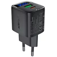 СЗУ Acefast A116 PD35W+QC3.0 GaN (1USB-A/1C) Black