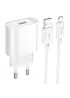 СЗУ Hoco C109A Fighter 10.5W (1USB-A) + кабель USB to MicroUSB White
