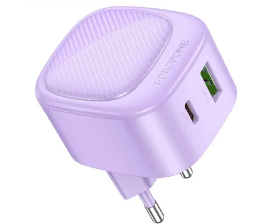 СЗУ Borofone BAS22A Fortune PD20W+QC3.0 (1C1A) Purple