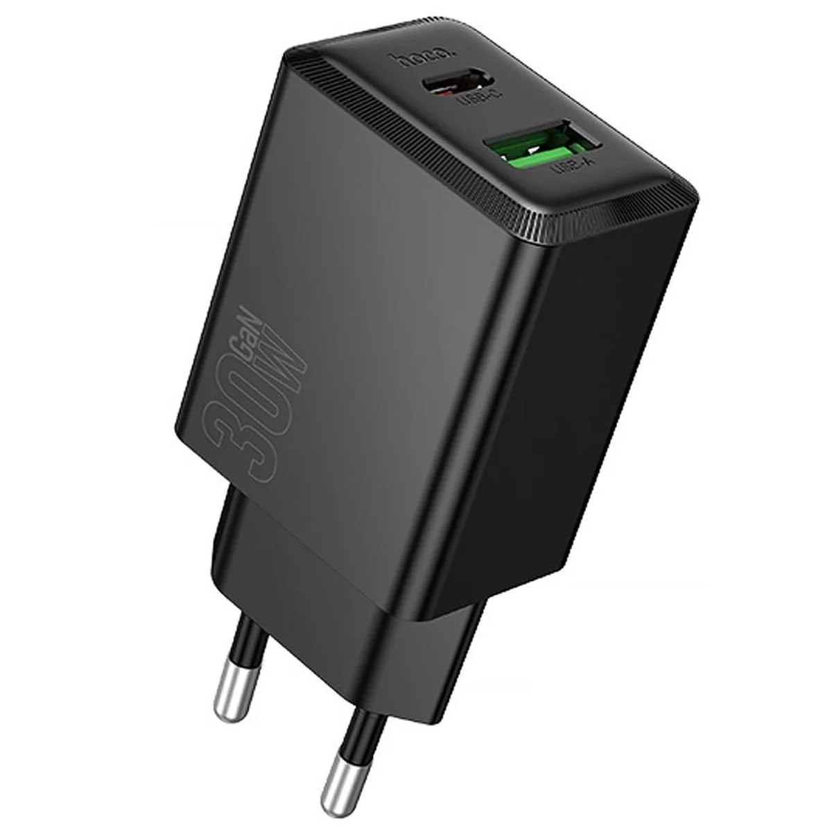 СЗУ Hoco N71 Nuevo PD30W+QC3.0 (1USB-A/1C) Black