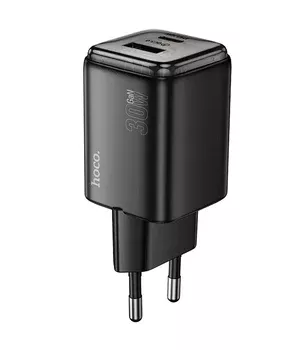 СЗУ Hoco N53 Monsoon PD30W+QC3.0 (1USB-A/1C) Black