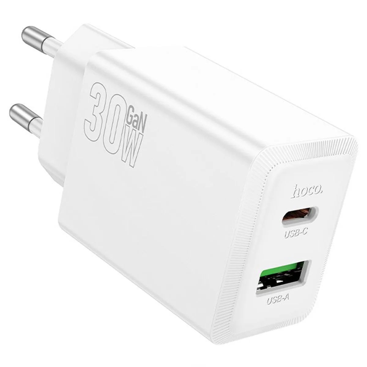 СЗУ Hoco N71 Nuevo PD30W+QC3.0 (1USB-A/1C) White