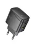 СЗУ Hoco CS61A Bright PD30W+QC3.0 (1USB-A/1C) Black