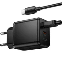 СЗУ Hoco C157A Smart PD30W+QC3.0 (1USB-A/1C) + кабель USB to Type-C Black
