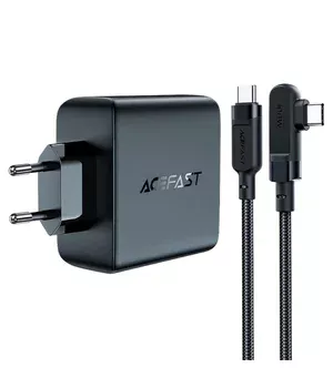 СЗУ Acefast A37 PD100W+QC3.0 GaN (1USB-A/3C) + кабель Type-C to Type-C 2m Black